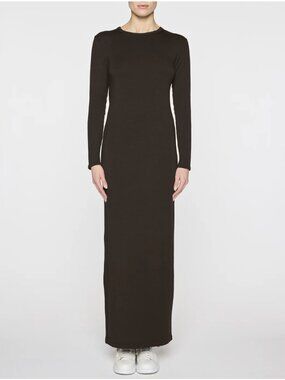 Bleusalt Long Sleeve Buttery Soft Coco Maxi Crew Dress Size 1